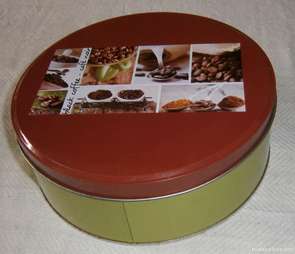 Blechdosen und Kisten: caja metalica redonda de cafe