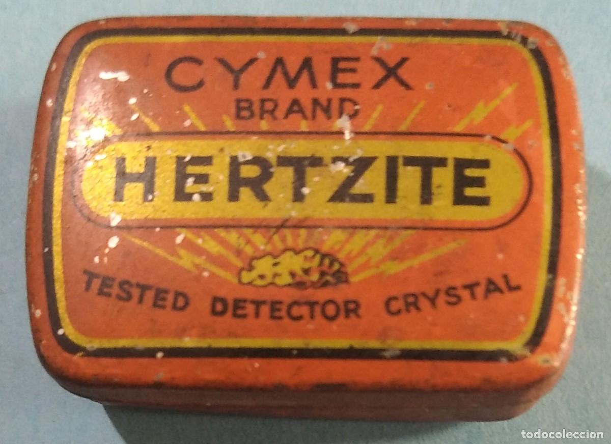 Casse e cassette metalliche: CAJA MET&Aacute;LICA. CIMEX BRAND HERTZITE. TESTED DETECTOR CRYSTAL. DETECTOR CRISTAL PROBADO.
