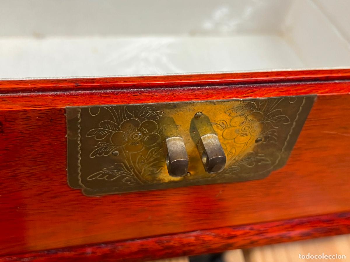 Cajas y cajitas met&aacute;licas: caja baul oriental en madera - Foto 7