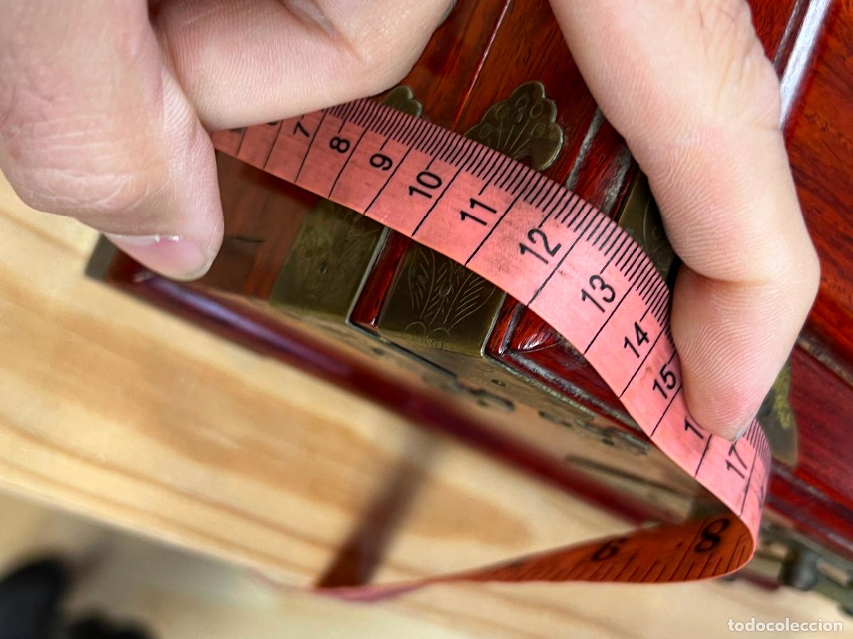 Cajas y cajitas met&aacute;licas: caja baul oriental en madera - Foto 15