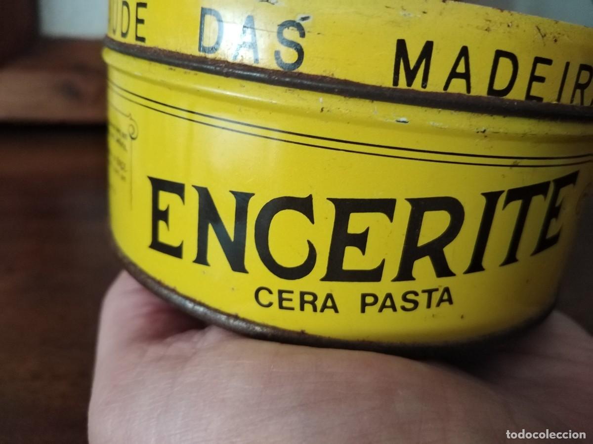 Cajas y cajitas met&aacute;licas: Caja de lata de ENCERITE, cera. - Foto 3