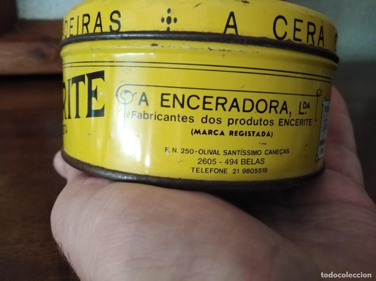 Cajas y cajitas met&aacute;licas: Caja de lata de ENCERITE, cera. - Foto 4