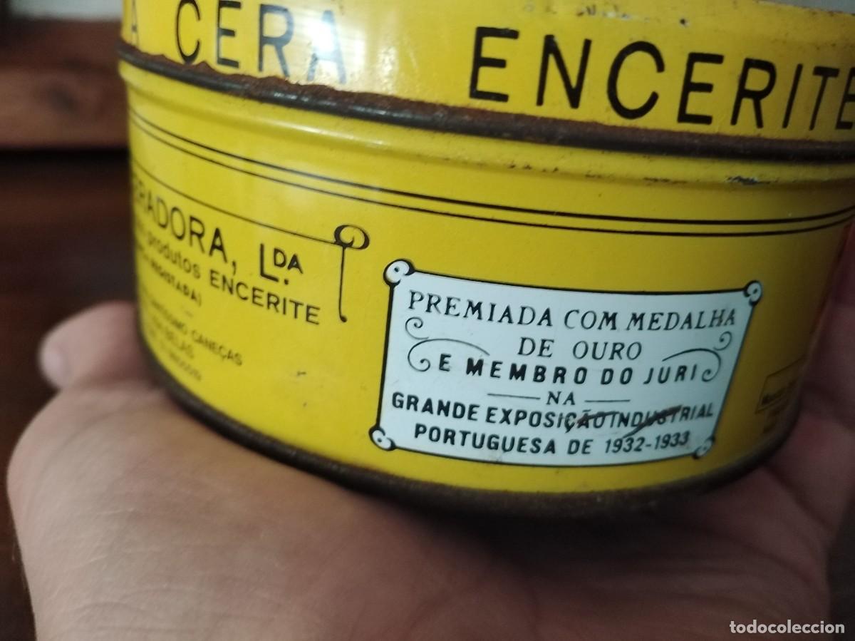 Cajas y cajitas met&aacute;licas: Caja de lata de ENCERITE, cera. - Foto 5