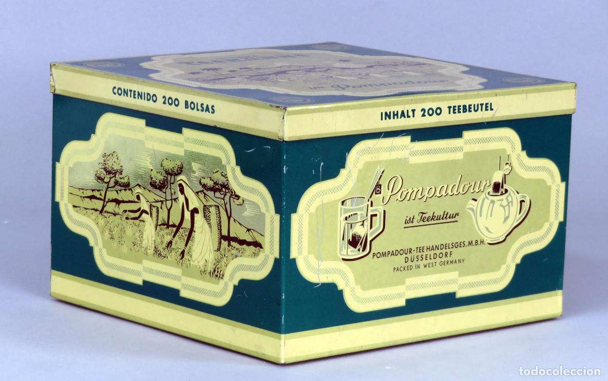Boxes and metal boxes: Caja lata te Pompadour Tea Teekanne Germany vac&iacute;a motivos africanos