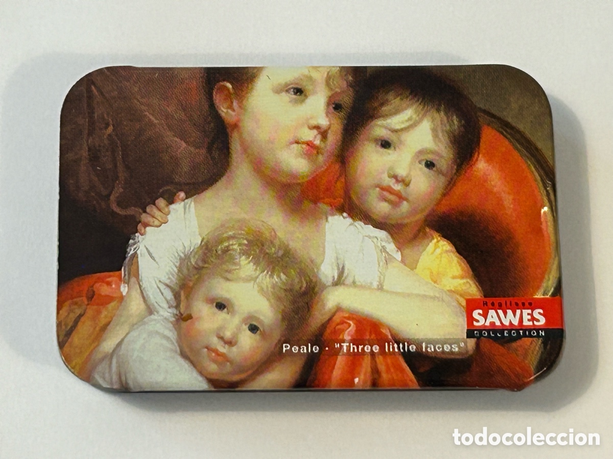 Cajas y cajitas met&aacute;licas: CAJA MET&Aacute;LICA DE REGALIZ SAWES. COLECCI&Oacute;N PINTURA. CON DOSIFICADOR