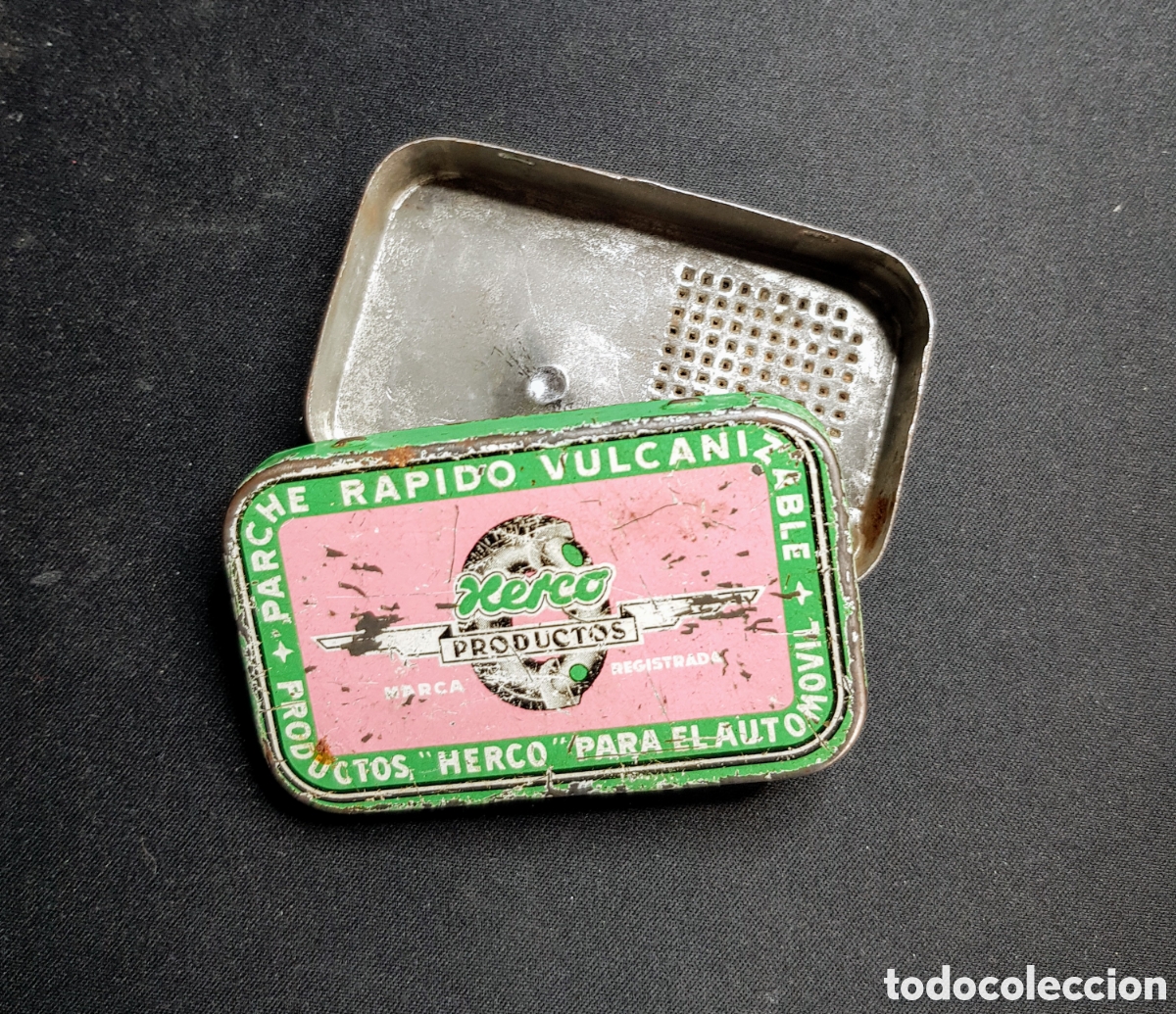 Cajas y cajitas met&aacute;licas: Caja lata Parches HERCO - Foto 3