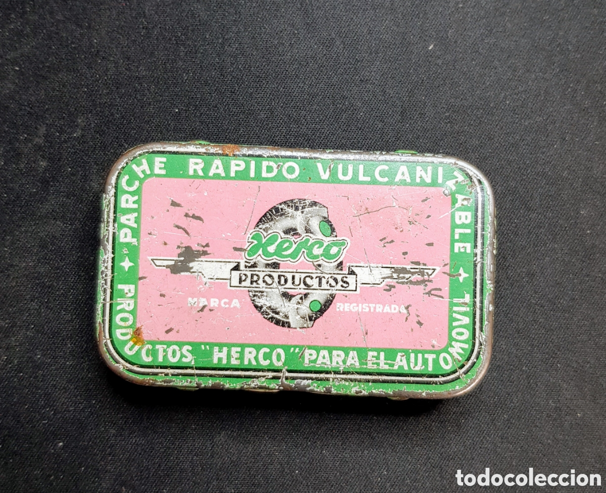 Cajas y cajitas met&aacute;licas: Caja lata Parches HERCO - Foto 1