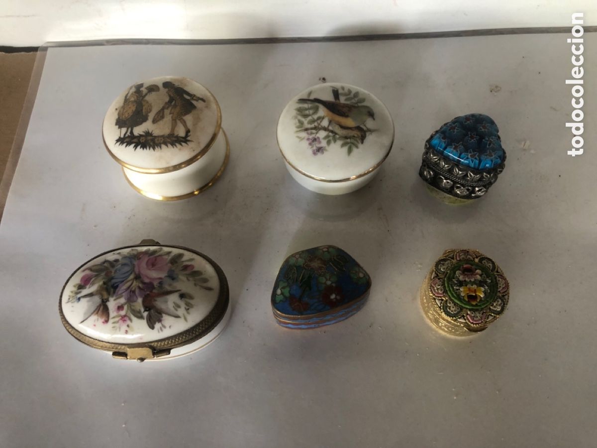 LOTE DE 6 CAJITAS VARIADAS