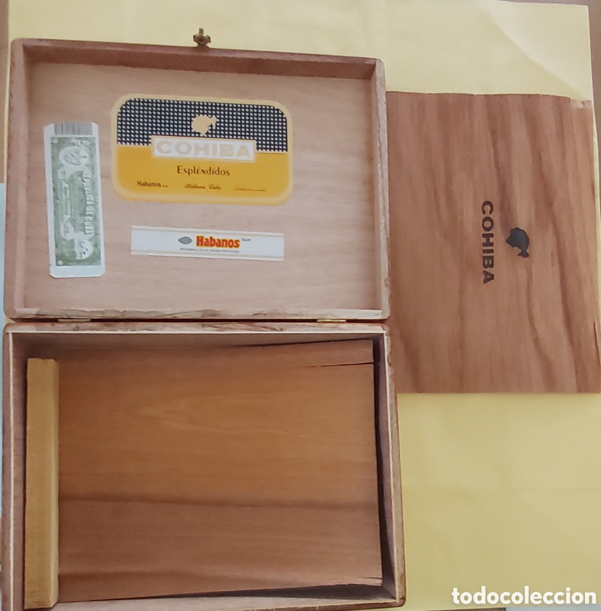 Cajas y cajitas met&aacute;licas: Caja de puros Cohiba vac&iacute;a. Perfecto estado, vac&iacute;a.