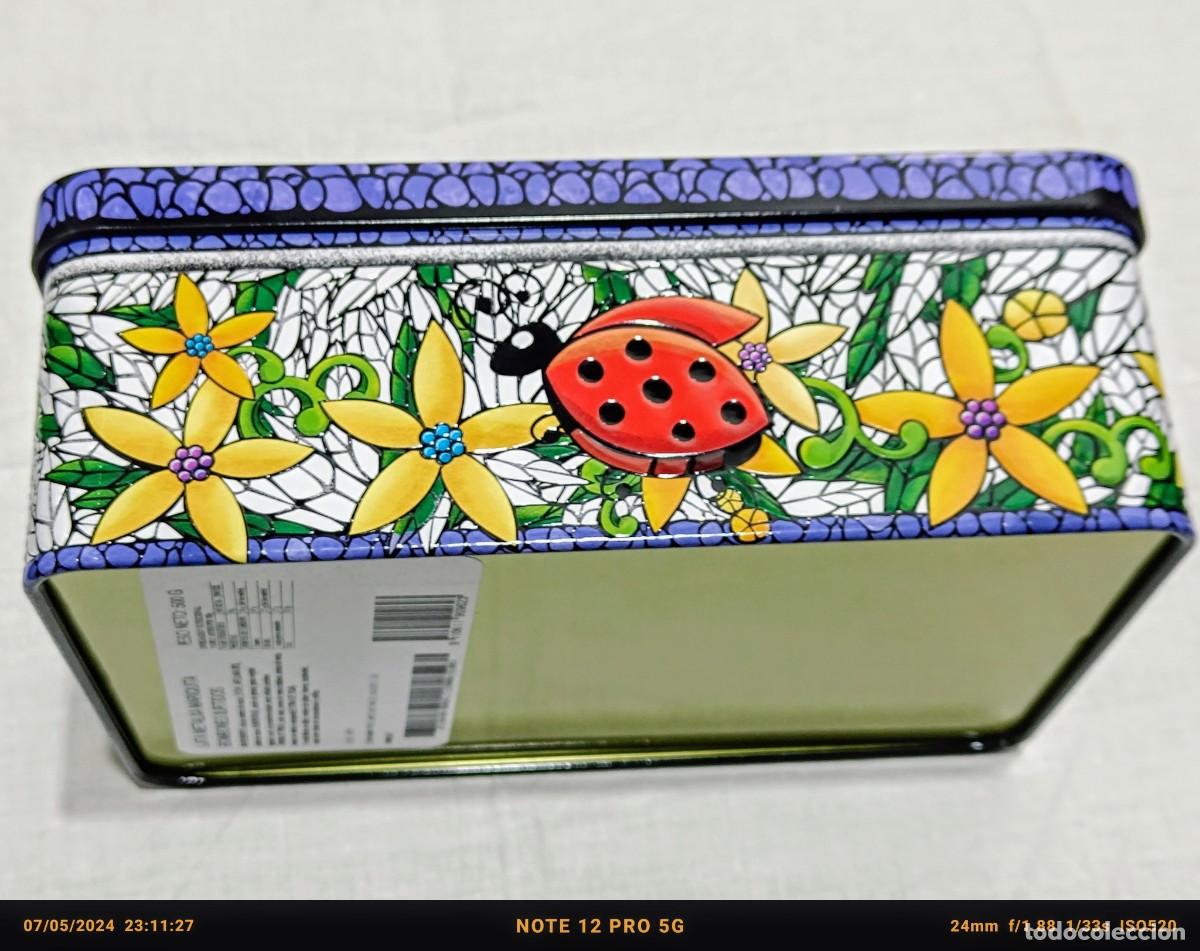 Cajas y cajitas met&aacute;licas: Lata vac&iacute;a d&eacute; bombones - Foto 2