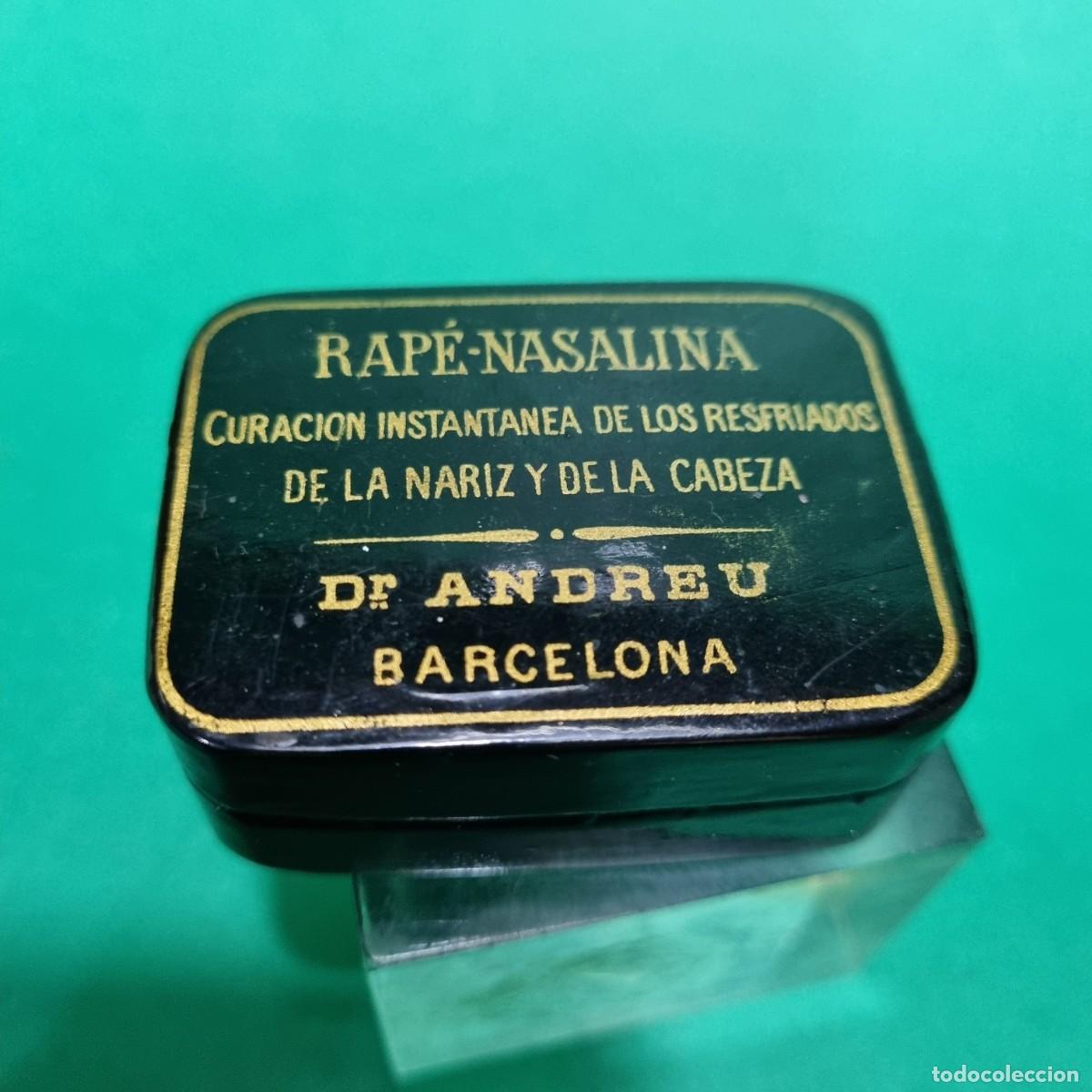 Cajas y cajitas met&aacute;licas: CONSERVADA CAJA PAPEL MACHE PARA RAP&Eacute; DR.ANDREU BARCELONA PP.SG.XX.