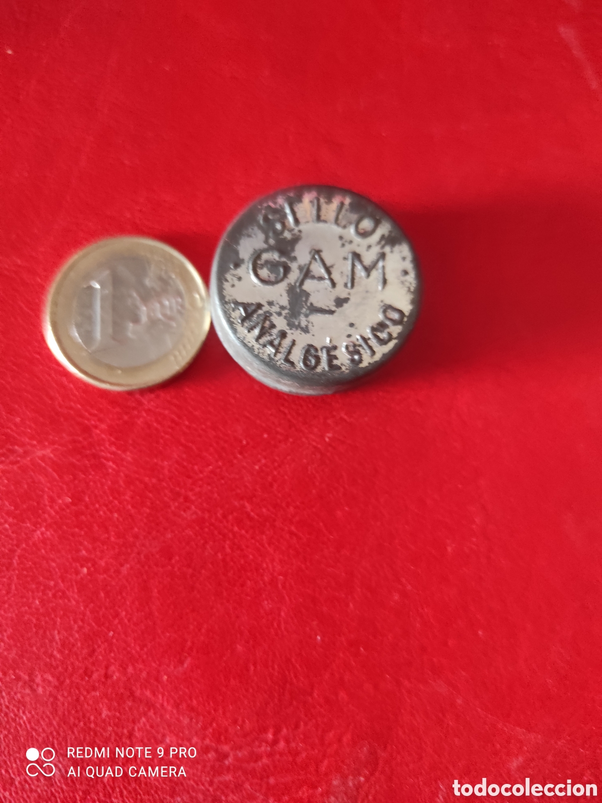 Cajas y cajitas met&aacute;licas: Farmacia caja de chapa sello gam analg&eacute;sico