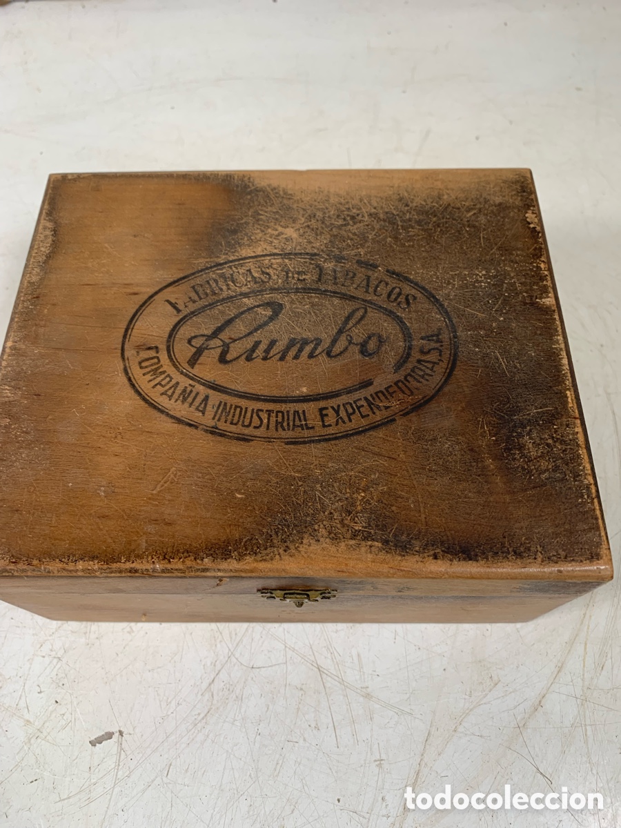 Cajas y cajitas met&aacute;licas: 01_ caja de tabaco Rumbo - Foto 2