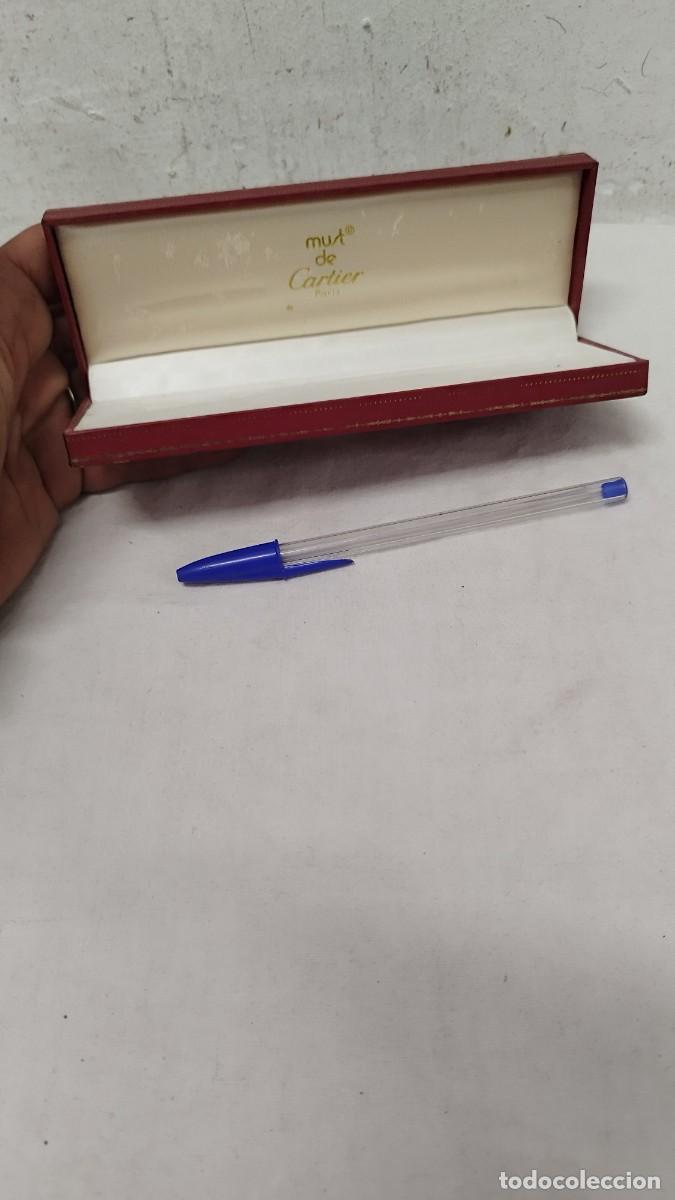 Cajas y cajitas met&aacute;licas: Antigua caja Cartier Paris para pluma o bol&iacute;grafo