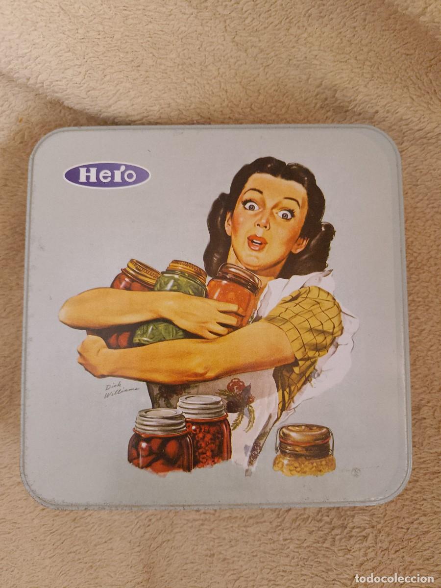 Cajas y cajitas met&aacute;licas: CAJA DE LATA CONFITURAS HERO - Foto 1