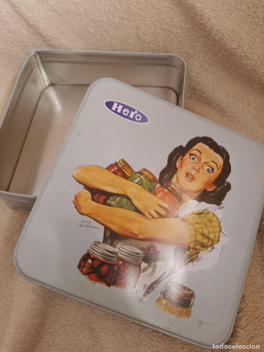 Cajas y cajitas met&aacute;licas: CAJA DE LATA CONFITURAS HERO - Foto 2