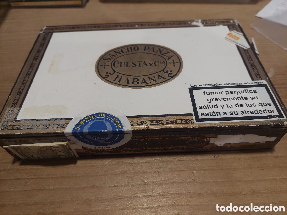 Cajas y cajitas met&aacute;licas: Sancho panza cuesta c&iacute;a habana Caja vac&iacute;a puros