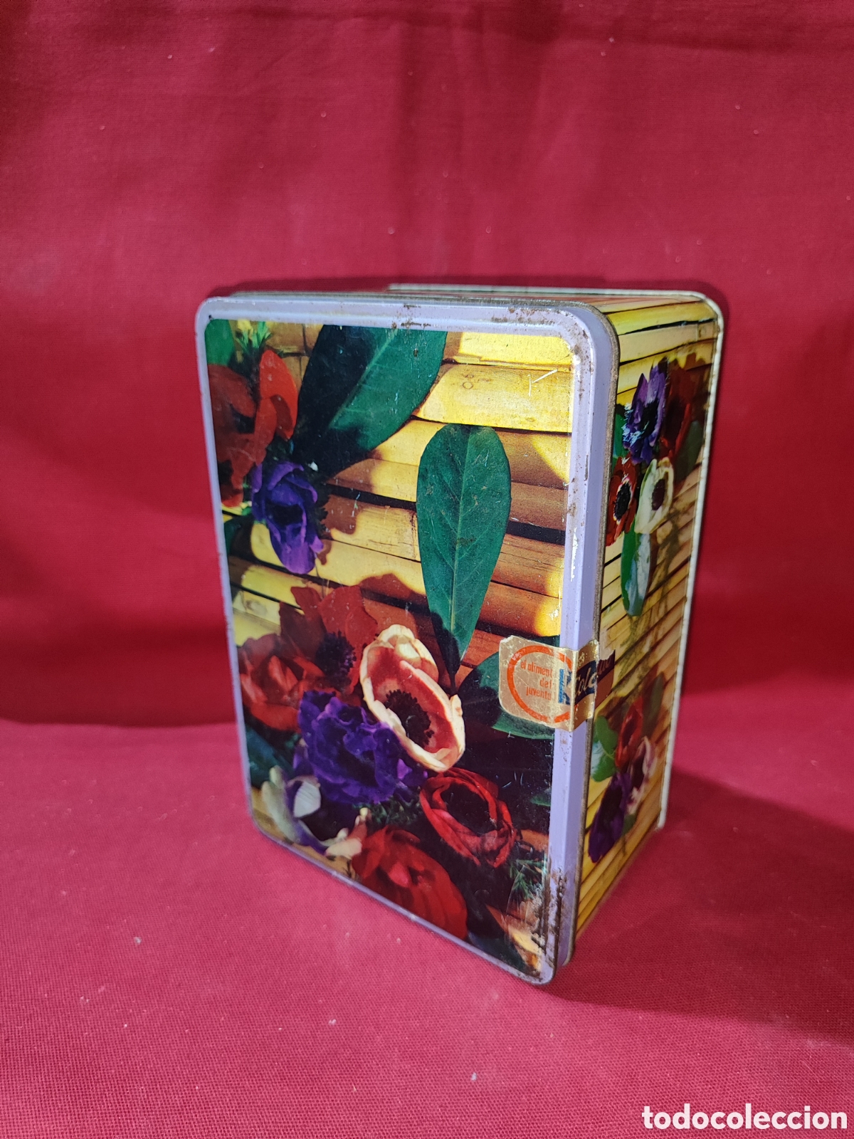 Cajas y cajitas met&aacute;licas: Antigua caja met&aacute;lica de Cola Cao Colacao