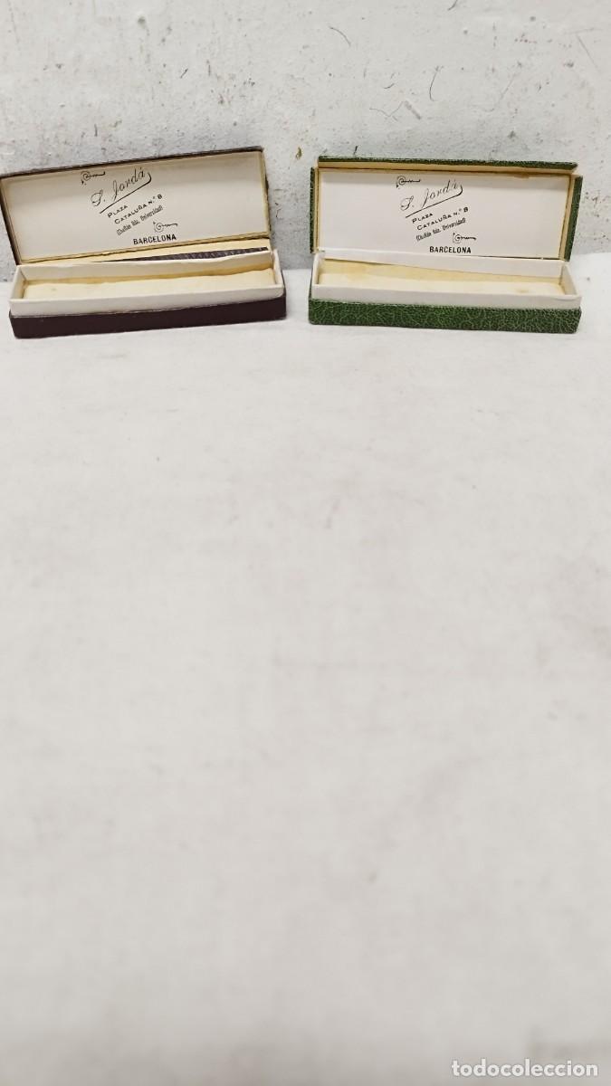 Blechdosen und Kisten: 2 antiguas cajas de joyer&iacute;a de Barcelona Jorda plaza Catalunya