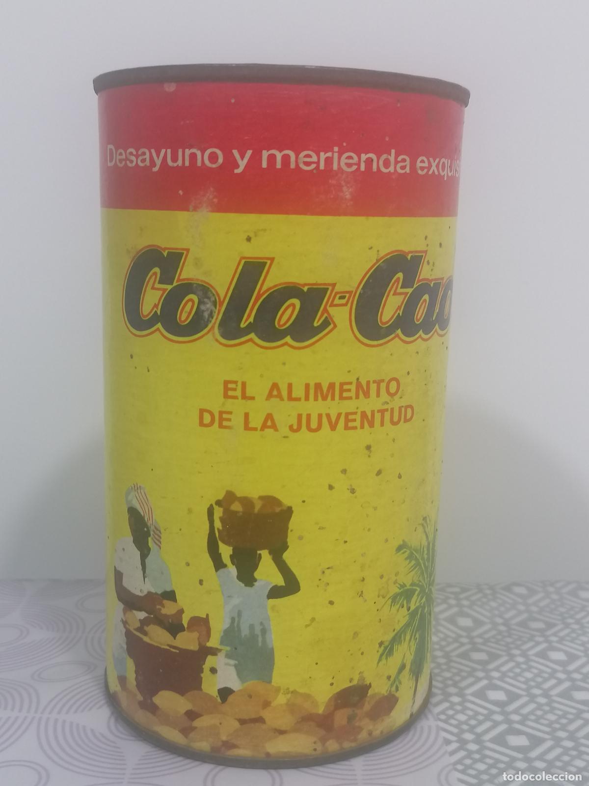 Cajas y cajitas met&aacute;licas: ANTIGUO BOTE DE COLA CAO, BOTE DE CARTON 500 GRAMOS, NUTREXPA, MEDIDAS 9 X 16 CM