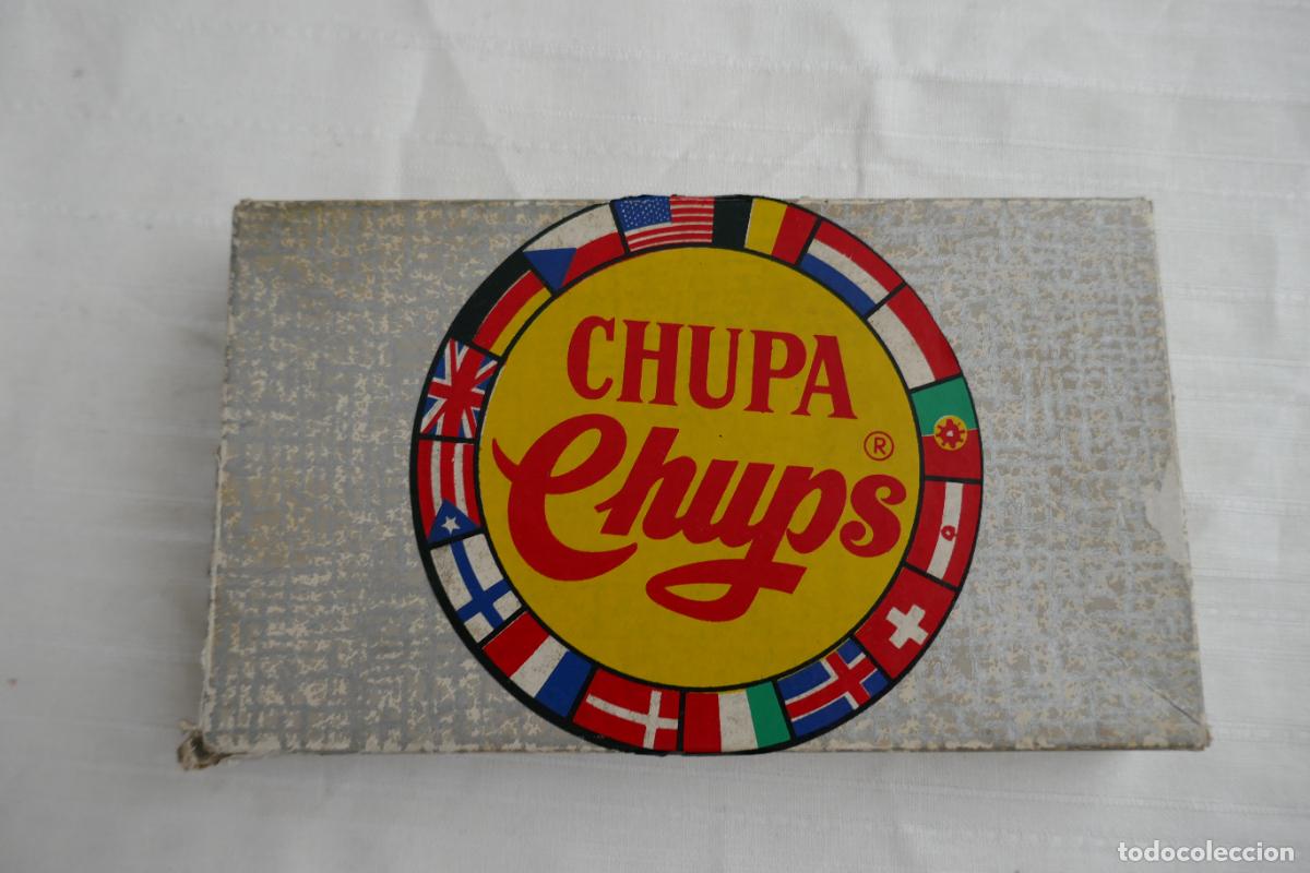 vieja caja chupa chups de cartón. - Compra venta en todocoleccion