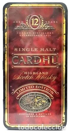 Cajas y cajitas met&aacute;licas: CAJA DE METAL SINGLE MALT CARDHU 12 A&Ntilde;OS HIGHLAND SCOTCH WHISKY (CAJA VACIA ) - CAJAMETALICA-2037
