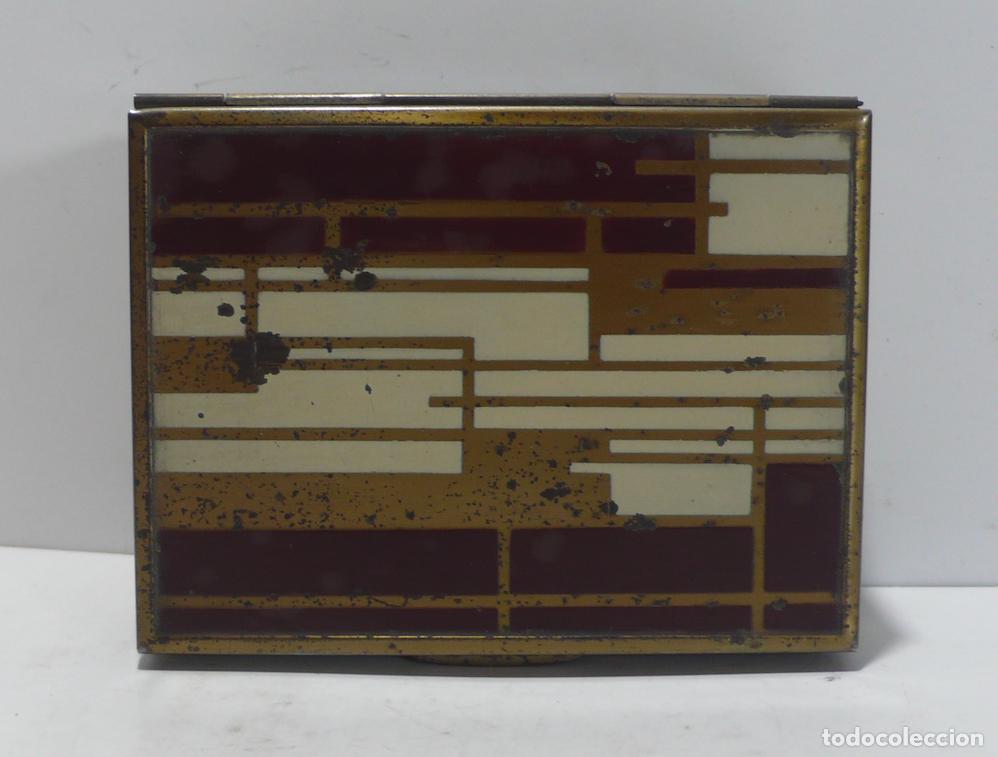 Cajas y cajitas met&aacute;licas: CAJA DE METAL FORRADA DE MADERA - Foto 1