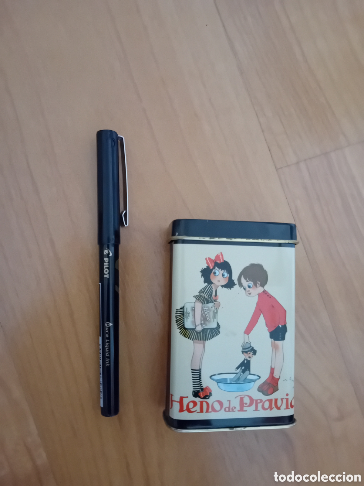Blechdosen und Kisten: CAJA METALICA JAB&Oacute;N HENO DE PRAVIA. PERFUMER&Iacute;A GAL. A&Ntilde;OS 80