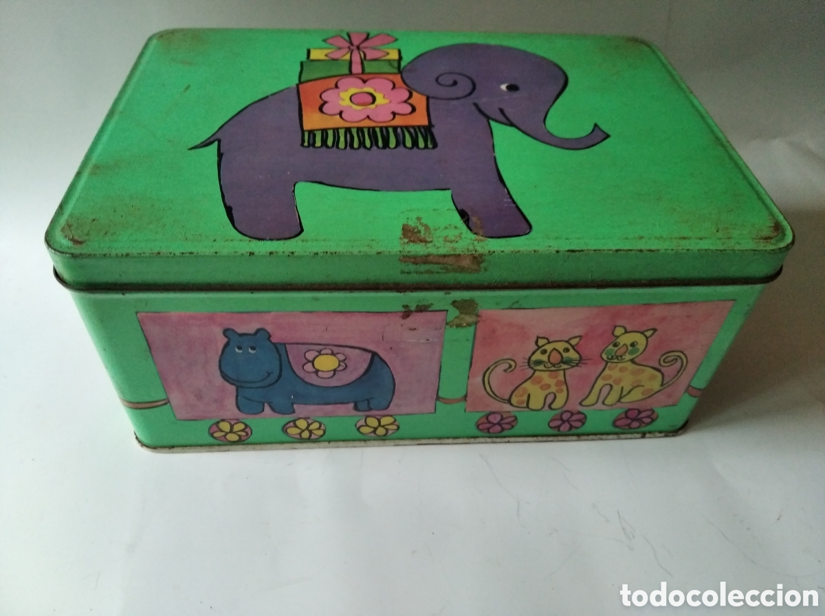 Cajas y cajitas met&aacute;licas: Caja de cola cao elefante - Foto 2