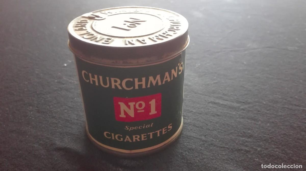 Cajas y cajitas met&aacute;licas: CAJA LATA CHURCHMAN'S N&ordm;1