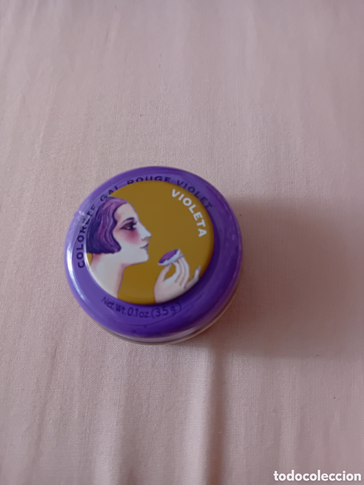 Blechdosen und Kisten: CAJITA METALICA COLORETE PERFUMERIA GAL AUN PRECINTADO. COLOR VIOLETA. A&Ntilde;OS 90
