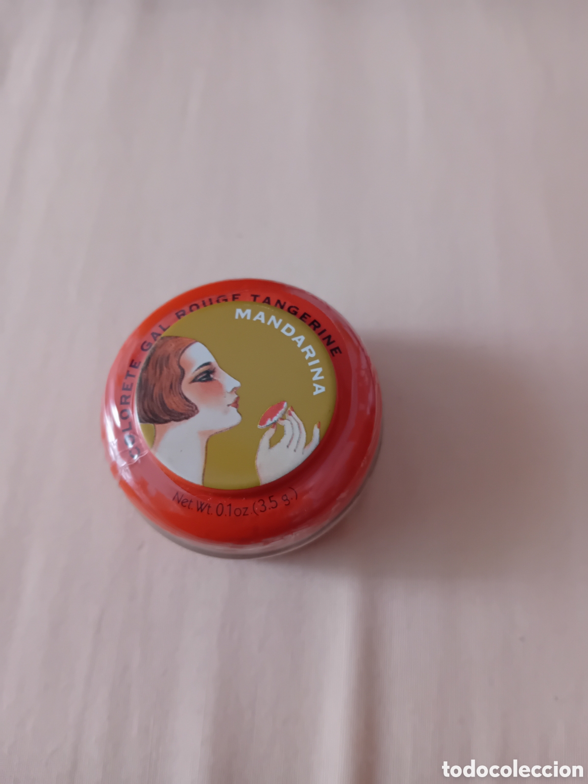 Blechdosen und Kisten: CAJITA METALICA COLORETE PERFUMERIA GAL AUN PRECINTADO. COLOR MANDARINA. A&Ntilde;OS 90