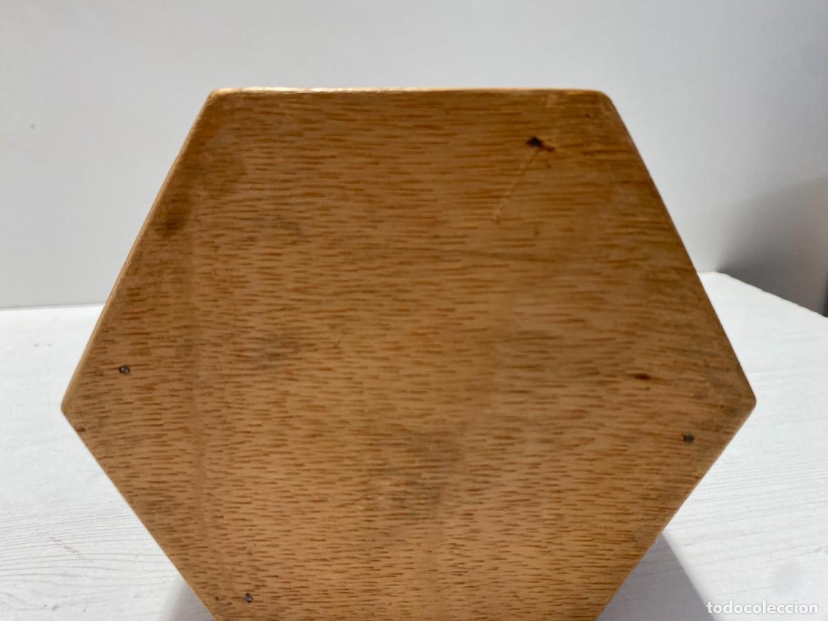 Cajas y cajitas met&aacute;licas: CAJA MADERA ARTESANAL EXAGONAL CON TARACEA - Foto 5