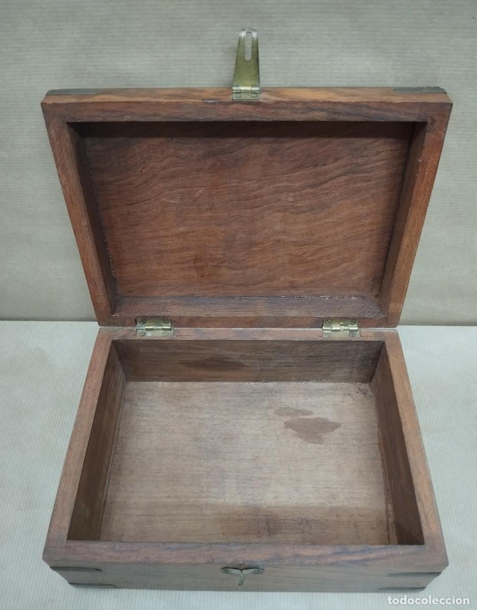 Cajas y cajitas met&aacute;licas: CAJA DE MADERA DECORACI&Oacute;N EN BRONCE - Foto 5