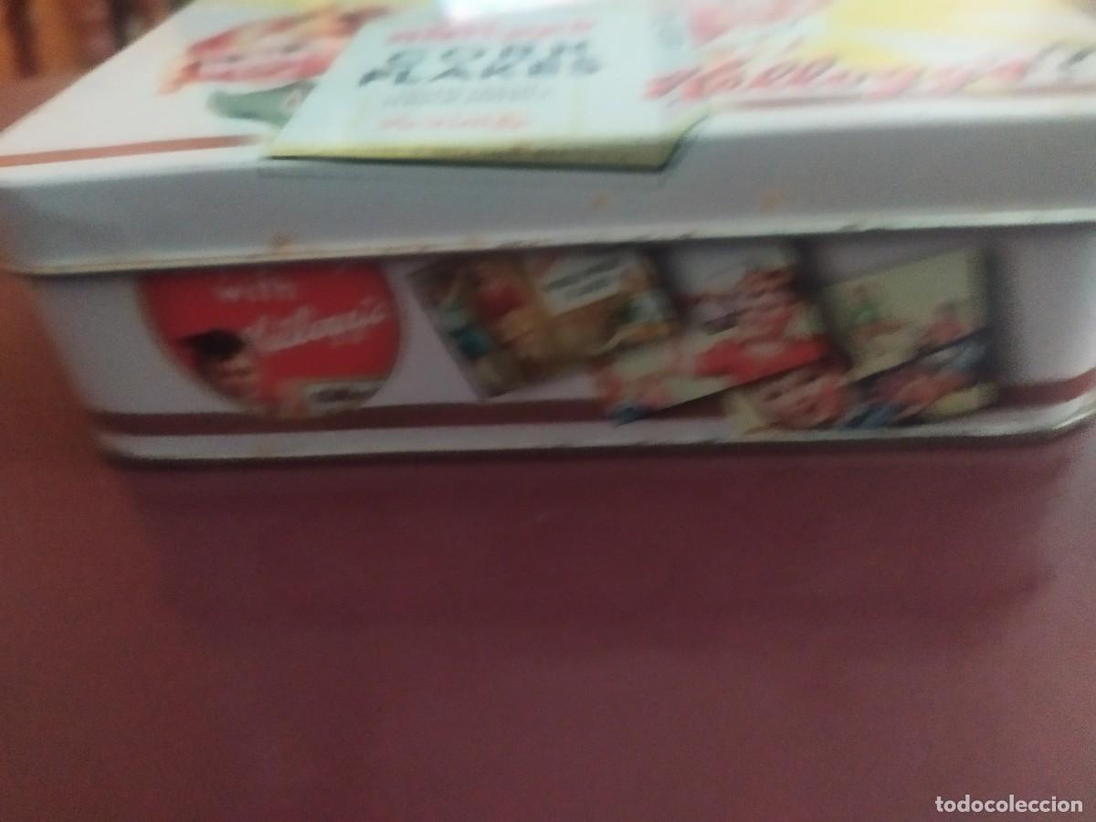 Cajas y cajitas met&aacute;licas: Lata de Kelloggs Corn Flakes - Foto 3
