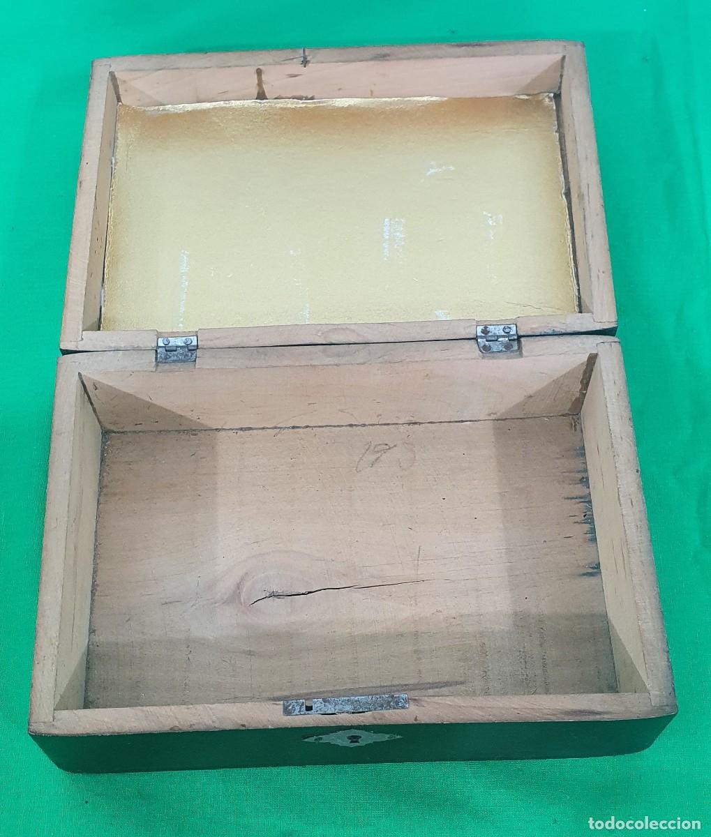 Cajas y cajitas met&aacute;licas: -Caja de madera ,Dulcinea y Quijote - Foto 3