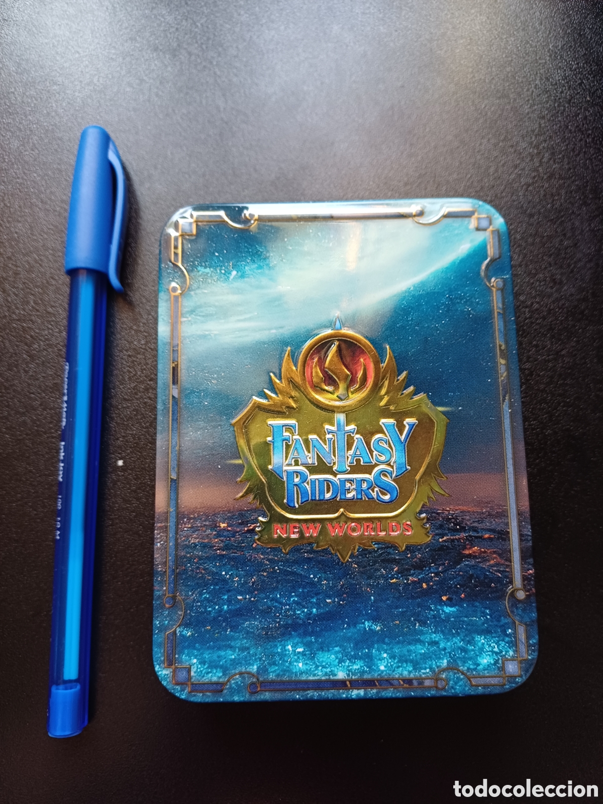 Caixas e caixinhas met&aacute;licas: CAJA LATA VAC&Iacute;A PANINI FANTASY RIDERS NEW WORLDS