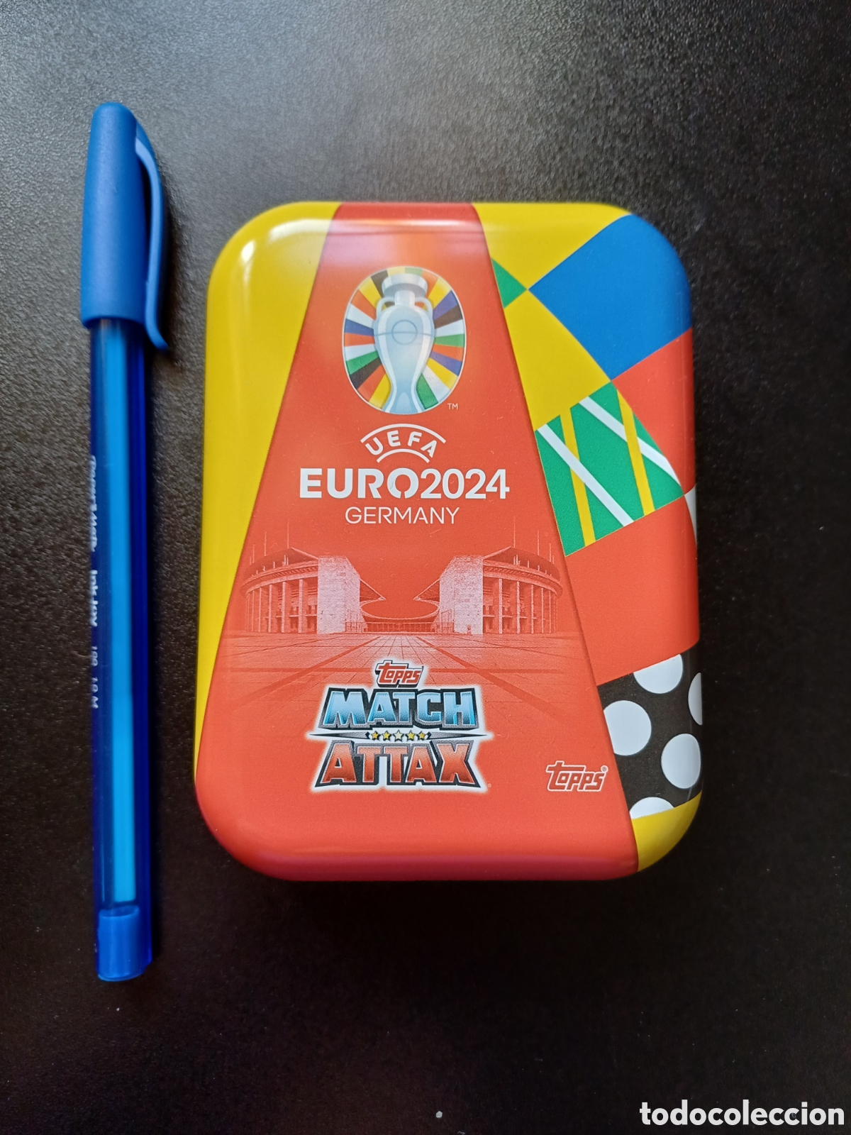 Caixas e caixinhas met&aacute;licas: CAJA LATA VAC&Iacute;A TOPPS MATCH ATTAX UEFA EURO 2024 GERMANY