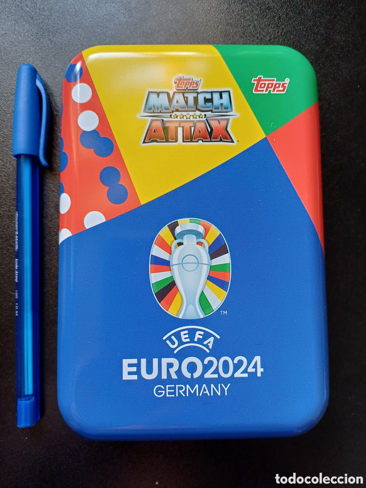 Caixas e caixinhas met&aacute;licas: CAJA LATA VAC&Iacute;A TOPPS MATCH ATTAX UEFA EURO 2024 GERMANY