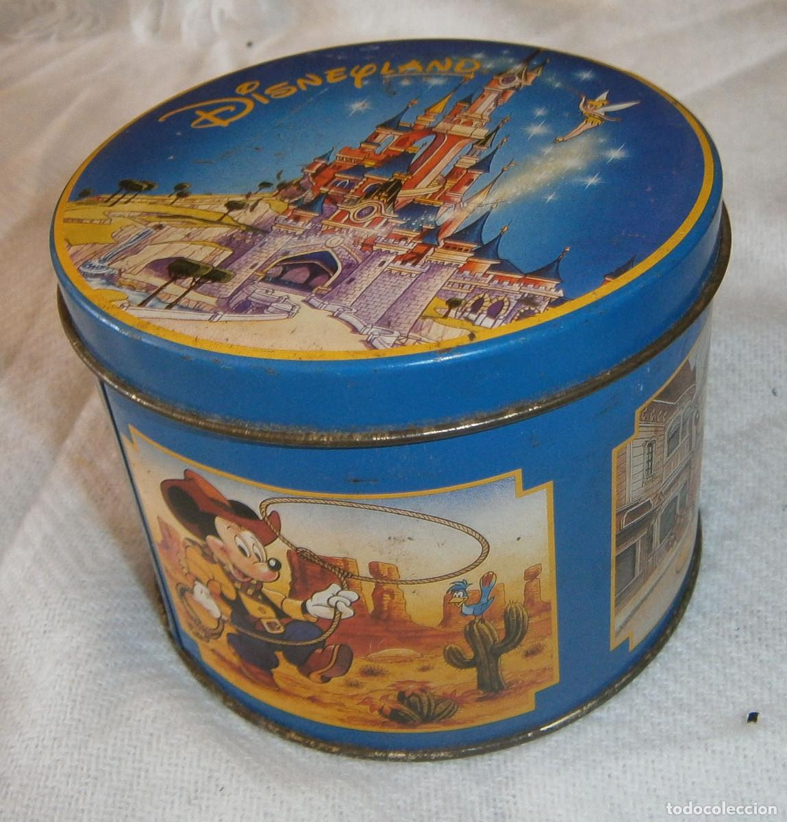 Blechdosen und Kisten: caja metalica redonda de Disneyland Paris