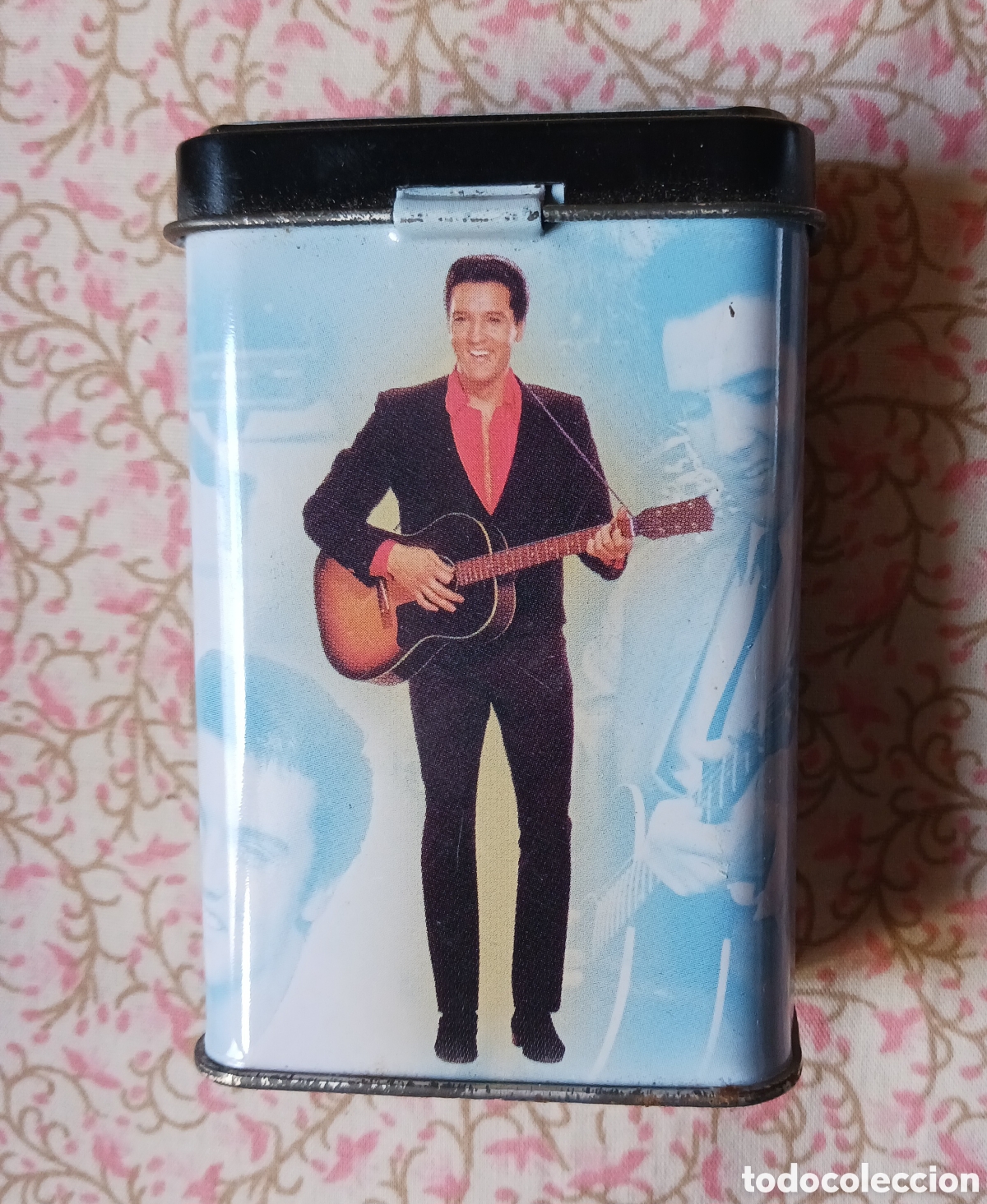 Blechdosen und Kisten: Cajita litografiada para Cigarrillos con Imagen de Elvis Preley- Vell i iBell