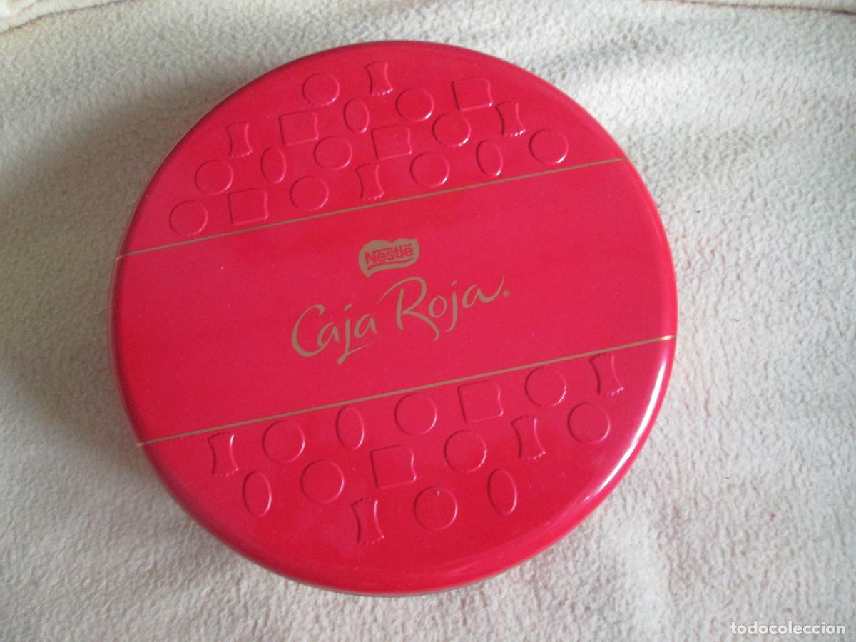 Cajas y cajitas met&aacute;licas: Caja roja de lata - NESTLE - Foto 1