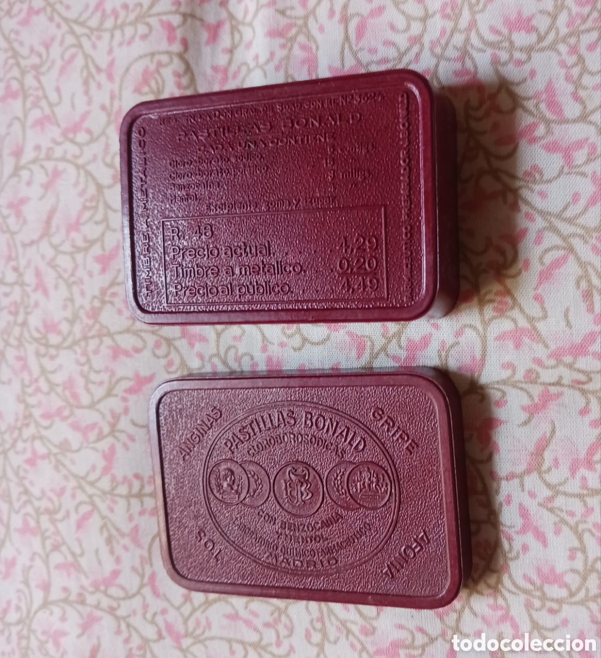 Blechdosen und Kisten: Farmacia. Pastillas Bonald. Anginas, Laboratorio Farmaceutico, Madrid. . Vell i Bell