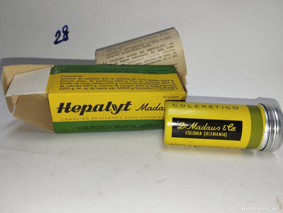 Bo&icirc;tes et petites bo&icirc;tes m&eacute;talliques: CAJA DE FARMACIA HEPATYT // MEDICAMENTO ANTIGUO