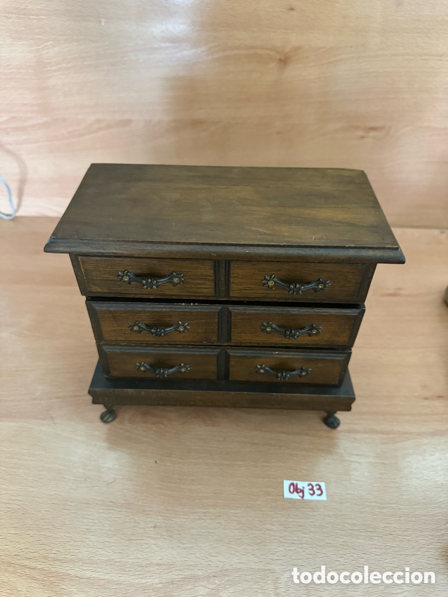 Cajas y cajitas met&aacute;licas: Joyero de madera vintage - Foto 1
