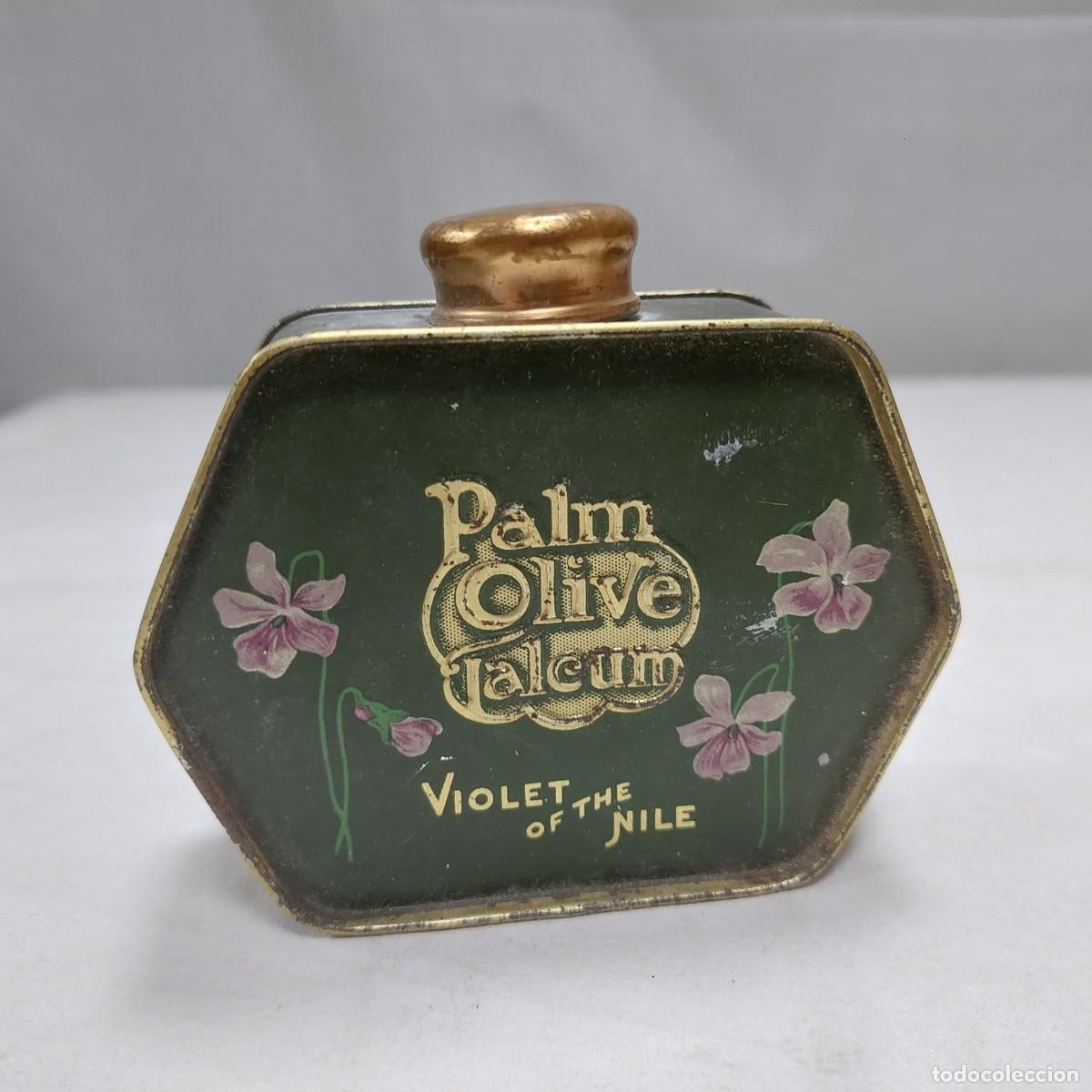 Boxes and metal boxes: Antigua lata colonia palmolive valeum violet of the nile Milwaukee USA