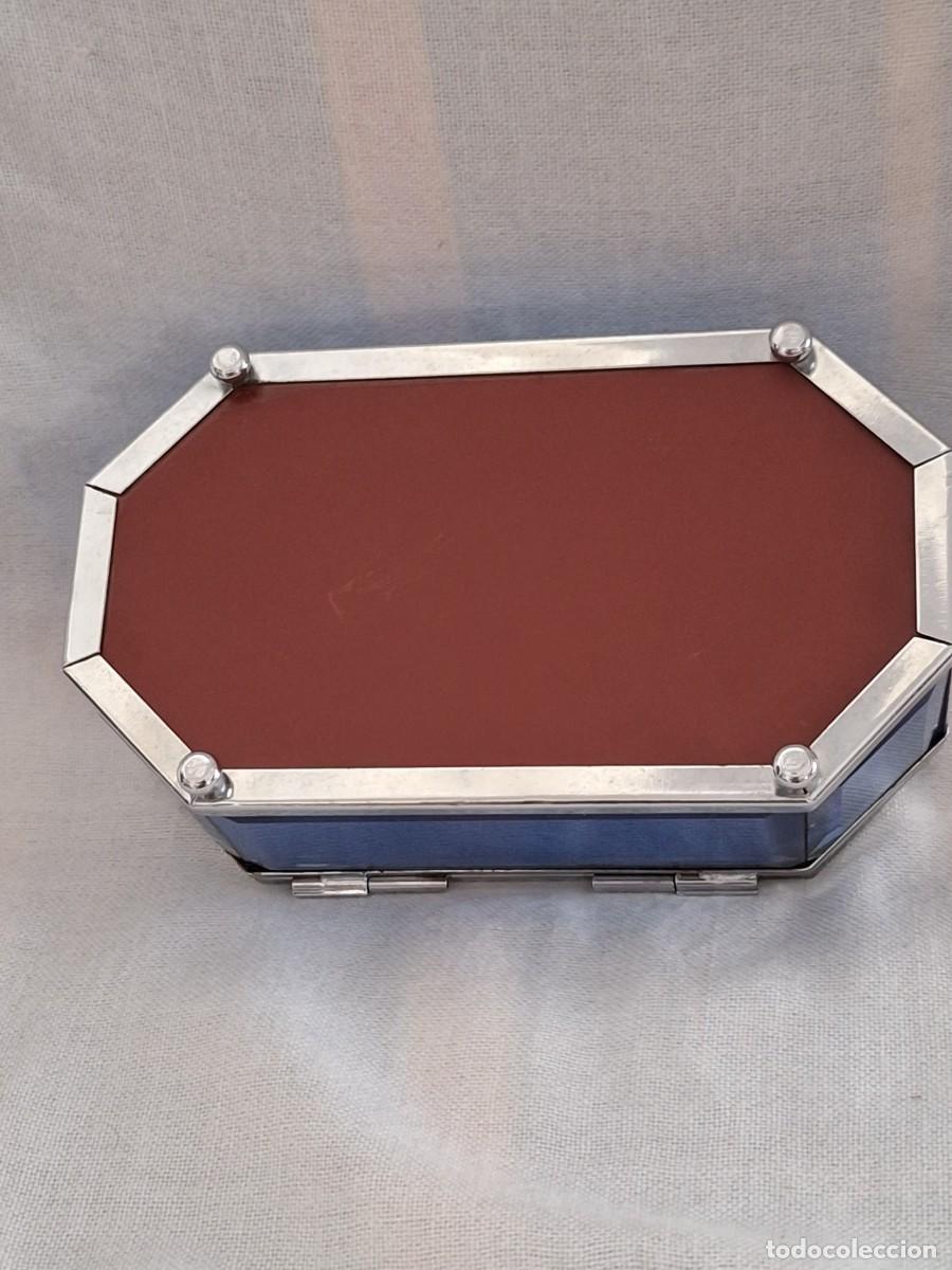 Cajas y cajitas met&aacute;licas: Bonita caja/joyero de cristal. - Foto 3