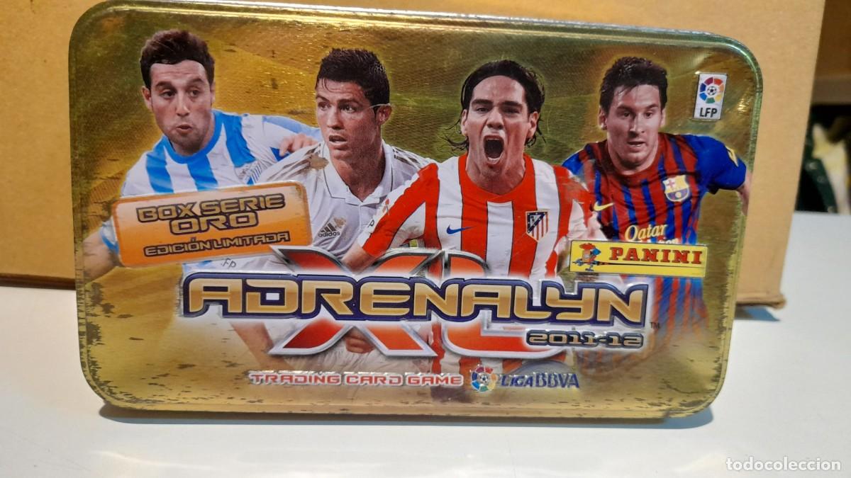 Cajas y cajitas met&aacute;licas: CAJA METALICA ADRENALYN 2011-12 / FUTBOL PANINI ( CHRISTIANO RONALDO, LEO MESSI, ETC )