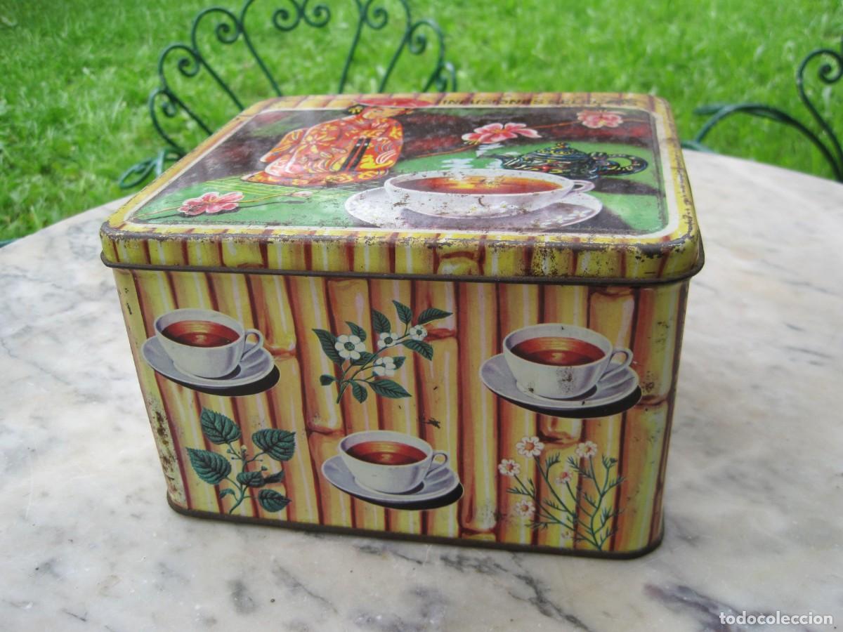 Cajas y cajitas met&aacute;licas: ANTIGUA LATA DE T&Eacute; - INFUSIONES SELECTAS - Foto 1