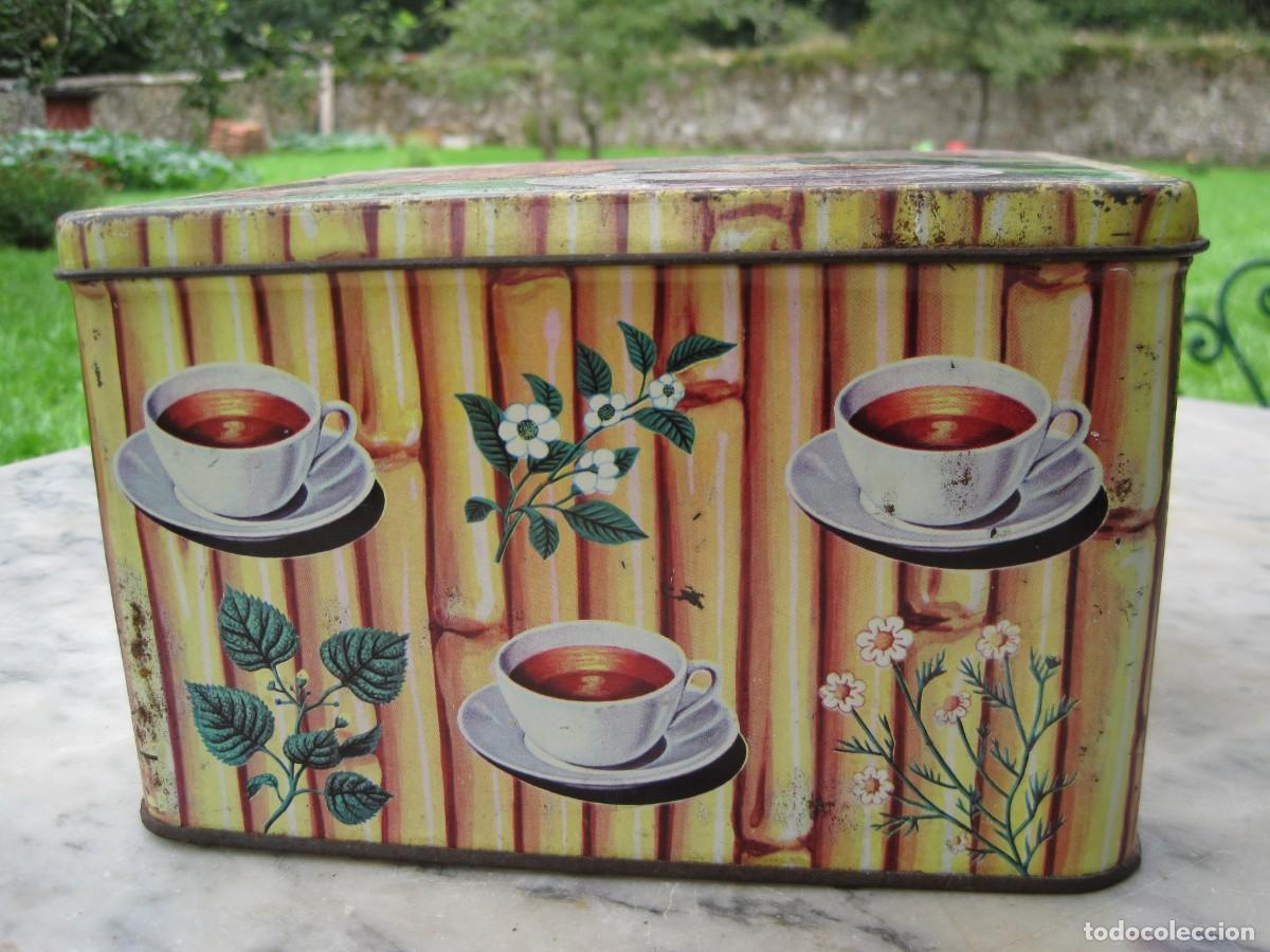 Cajas y cajitas met&aacute;licas: ANTIGUA LATA DE T&Eacute; - INFUSIONES SELECTAS - Foto 2